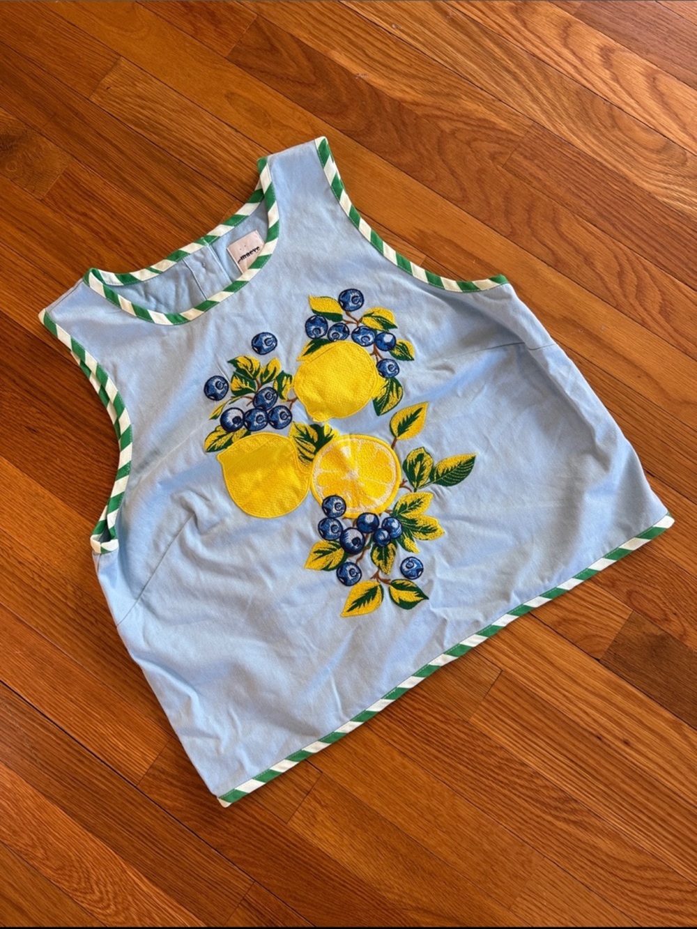 New Anthropologie Maeve Fruit Embroidered Top Size M - Picture 2 of 5